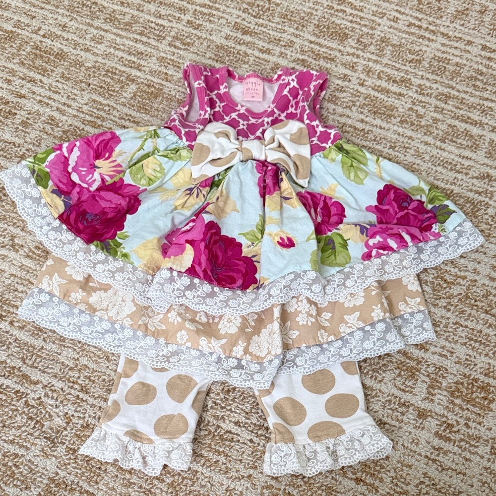 Giggle Moon Floral Dress Set